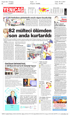 Yeni Çağ 09/11/2015